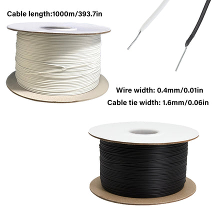1000M Coiled Tie Wire Elliptical Binding Wire Garden Plant Cable Roll for Home