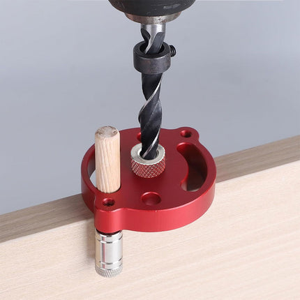 9pcs Center Hole Drill Guide Set Vertical Positioner DIY Round Woodworking Tool
