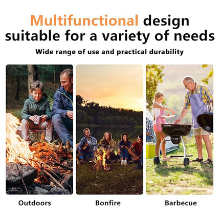 Wood Handle Fire Starter Flint Camping Fire Sticks Durable High Ignition Rate