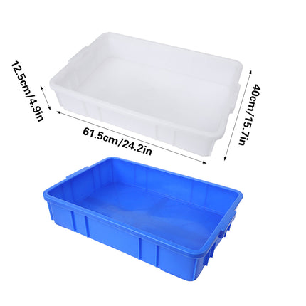Rectangular Hardware Tool Box Large Capacity Storage Organizer for Garage Use