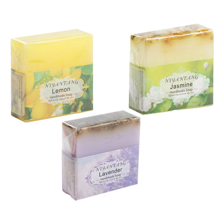 Essential Oil Soap Set 5PCS Plant Based Handmade Bars for Bath Face Hand Washing