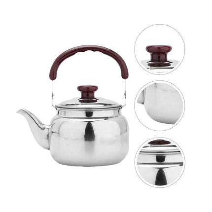 Stainless Steel Whistling Kettle Anti Scald Handle Gas Electric Stove 0.5L 1L 2L