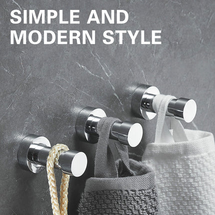 Wall Mounted Coat Hook Single Hook Metal Coat Rack Clothes Key Holder Bathroom