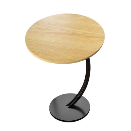 C Shaped Snack Side Table for Sofa Couch Small End Table for Living Room Bedroom