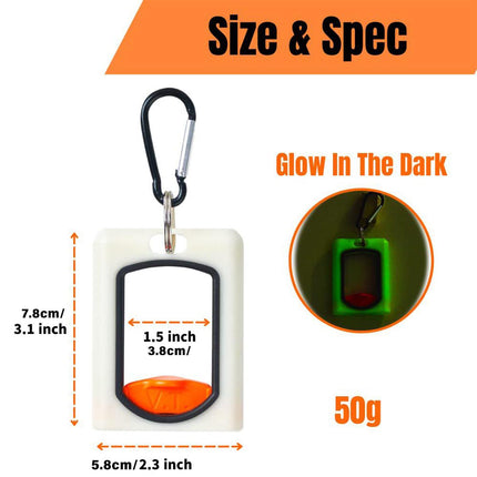 2pcs Square Cable Tie Organizer Fluorescent Portable Holder for Wire Management
