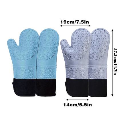 Kitchen Heat Resistant Gloves Pair Cooking Oven Mitts Baking BBQ Insulated Glove
