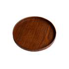 Round Wooden Serving Tray 4 Sizes Living Room Kitchen Dining Table Serving Tray