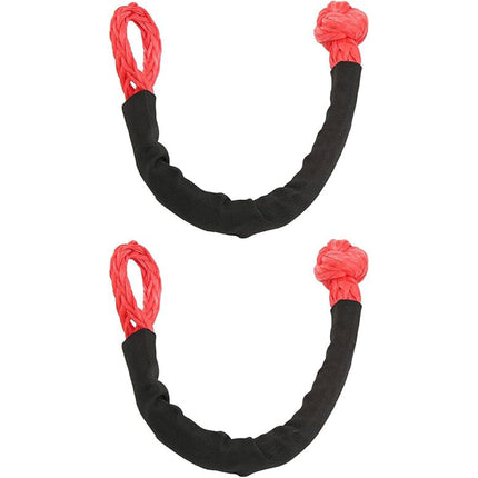 Vehicle Towing Rope Set 2PCS Heavy Duty Tow Strap Car Road Rescue Pull Cable
