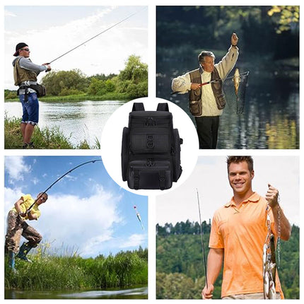 Fishing Backpack Outdoor Gear Bag Multi Pocket Camouflage Storage Bag Waterproof