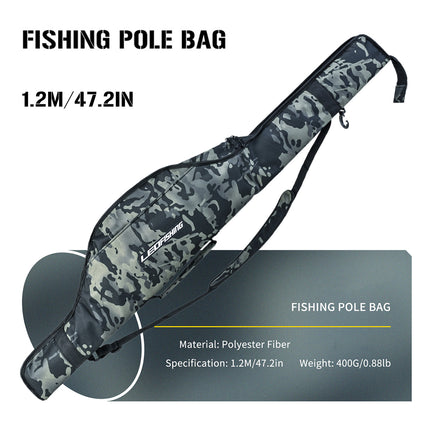 Portable Foldable Fishing Rod Bag Tackle Storage Bag Water Resistant Lightweight