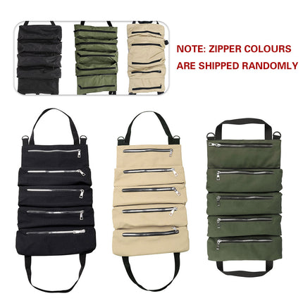 Multi-Purpose Tool Roll Up Bag Wrench Roll Pouch Hanging Tool Portable Organiser