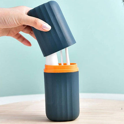 Travel Toothbrush Holder Portable Mouthwash Cup Dental Wash Storage Container