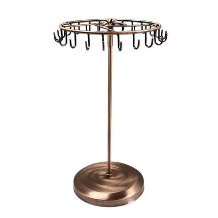 Iron Jewellery Rack Rotating Necklace Display Stand Jewellery Organiser Storage