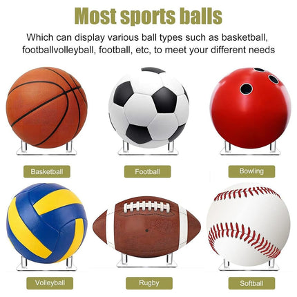 2PCS Ball Holder Organizer Storage Rack Acrylic for Basketball Soccer Volleyball