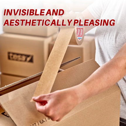 Silent Kraft Paper Carton Packing Tape Hand Tearable High Load