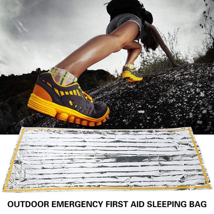 2PCS Outdoor Emergency Survival Sleeping Bag Blanket Keep Warm Reflection