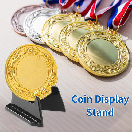 Triangular Display Stand Holder For Coin Banknote Round Square Holder Display