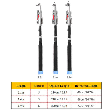 Self Ejecting Sea Fishing Rod Spring Auto Long Casting Pole Durable Fishing Gear