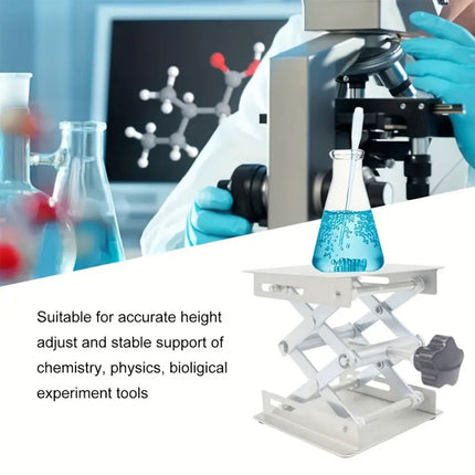 Lifting Platform Stainless Steel Manual Control Stand 10x10CM Adjustable Tool