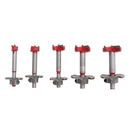 5PCS Woodworking Hole Saw Set Sturdy Durable for Wood Processing Openings Use