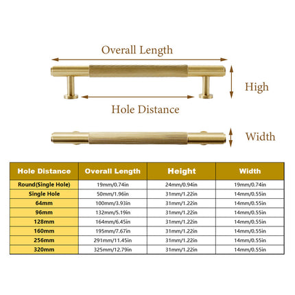 Striped Cabinet Handle Light Luxury Modern Drawer Pull for Furniture Cupboard
