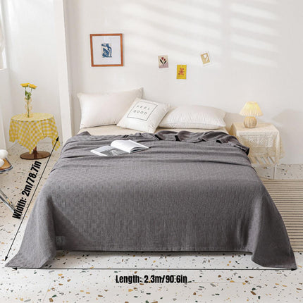 Knitted Blanket Warm Sofa Throw Soft Cozy Blanket Comfortable Home Decor Piece