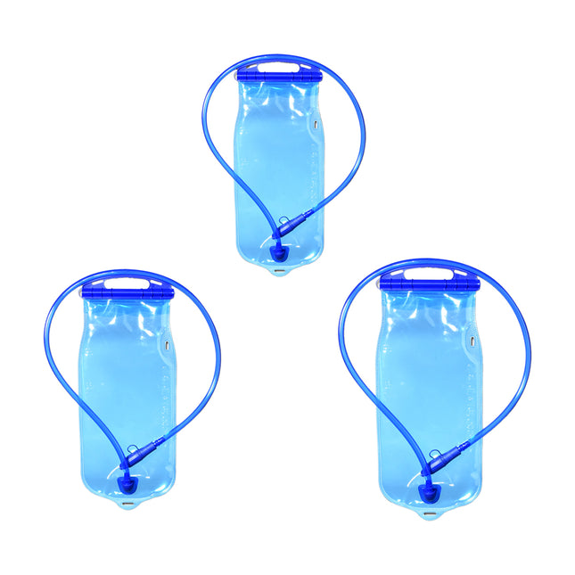 Collapsible Water Bag PEVA 1L 2L 3L Foldable Hiking Camping Drinking Tube