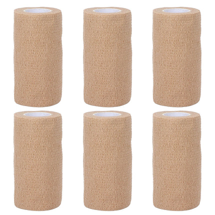 6PCS Self Adhesive Elastic Wrap Non Woven Cohesive Tape for Sports and Daily Use