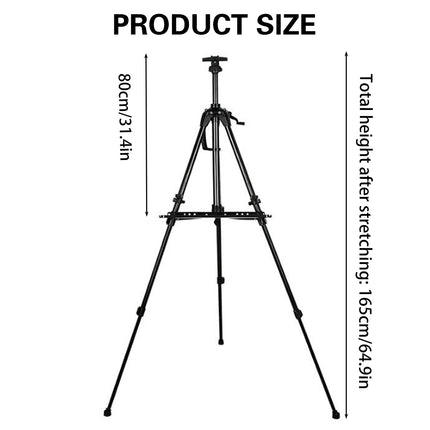 Art Painting Display Artist Easel Stand Portable Metal Adjustable Easels Triangle