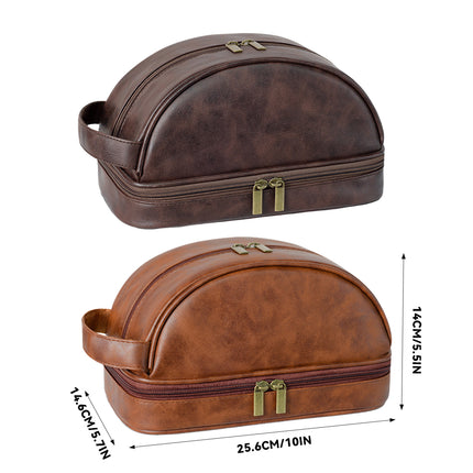 Vintage Toiletry Bag Water-proof for Travel Home Daily Cosmetic Storage Use