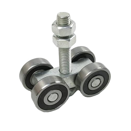 C50 Heavy Duty Sliding Door Roller Track Rail Pulley Bearing Steel Hanger Wheel