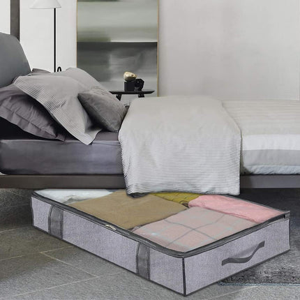 2PCS Clothes Under Bed Storage Bag Wardrobe Dustproof Moisture-proof Organizer Bag