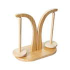 Wooden Rotating Yarn Holder Stand Bobbin Wool Dispenser for Knitting Crochet