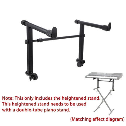 Electronic Keyboard Stand Adjustable Height X Type Piano Stand Double Pipe Raised Stand