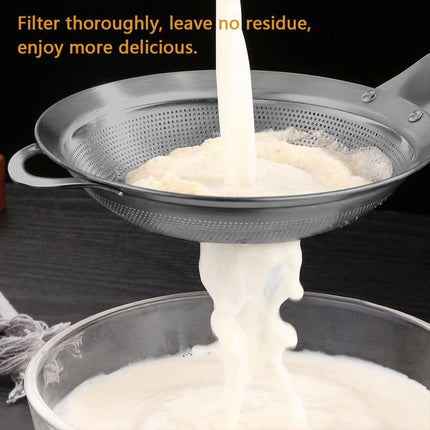 Stainless Steel Colander Spoon Kitchen Strainer Tool for Pasta Rice Vegetable