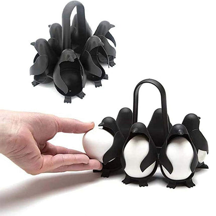 Penguin Shape Egg Holder Boil Cooker Can Hold Up To 6 Eggs Compatible Egguins
