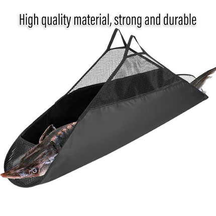 Outdoor Fishing Bag Folding Mesh Storage Bag Anti Running Fishing Gear Outdoors