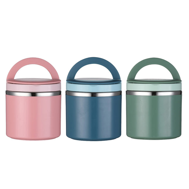 1L Large Capacity Stainless Steel Insulated Lunch Box Food Container Durable