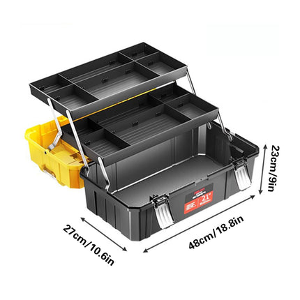 Tool Storage Box Multi Function Large Capacity Portable Tool Storage Organizer