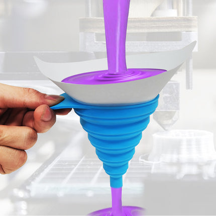 Paint Strainer Funnel Set 100 Paper 1 Silicone Filter Auto Workshop DIY