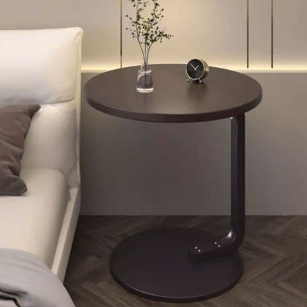 Small Round Coffee Table Simple Sofa Side Table Compact Modern Home Furniture