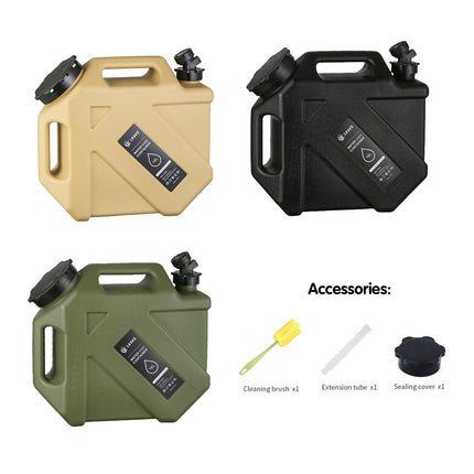 10L Portable Water Container with Tap for Car Camping Hiking Picnic Travel
