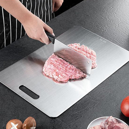 3pcs Stainless Steel Cutting Board Set Kitchen Home Food Prep Durable Non Slip