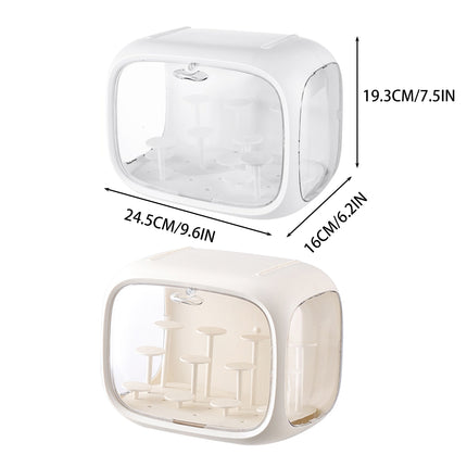 Doll Storage Box Display Rack Space Capsule For Doll Collection Organization