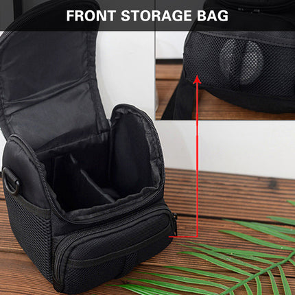 Shoulder Camera Bag Durable with Multi-Compartment for DSLR SLR Use 14x12x17cm