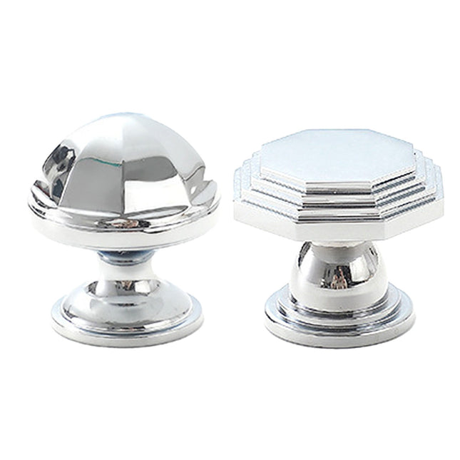French Cabinet Handle Bright Silver Single Hole Modern Pull for Drawer Wardrobe
