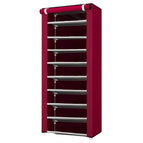 Red 10 floors with 9 grids