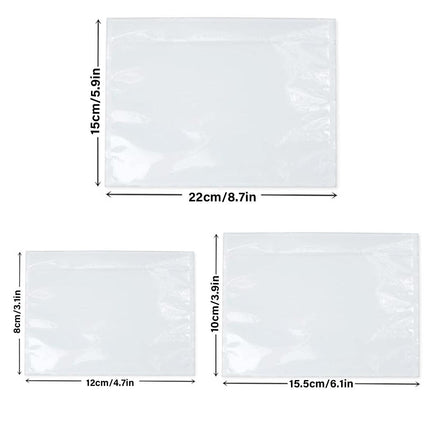 Plastic Bags 100PCS Transparent Zip Lock Clear Resealable Storage Packaging