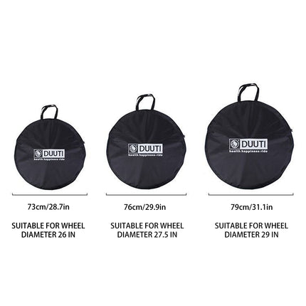 Road Mountain Bike Wheel Bag Wheel Set Pouch Water-Resistant Durable Fabric