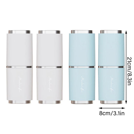 2pcs Travel Toiletry Cup Portable Mouthwash Cup with Lid Brushing Dental Storage